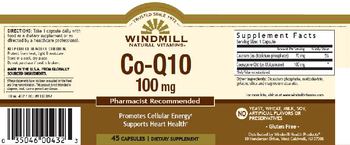 Windmill Natural Vitamins Co-Q10 100 mg - supplement