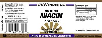 Windmill No Flush Niacin 500 mg - supplement