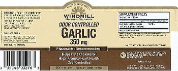 Windmill Odor Controlled Garlic 350 mg - supplement