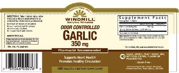 Windmill Odor Controlled Garlic 350 mg - supplement