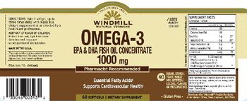 Windmill Omega-3 EPA & DHA Fish Oil Concentrate 1000 mg - supplement