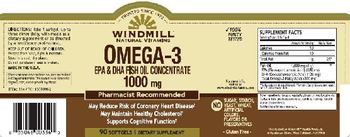 Windmill Omega-3 EPA & DHA Fish Oil Concentrate 1000 mg - supplement
