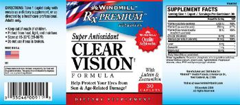 Windmill Rx Premium Vitamins Clear Vision Formula - supplement