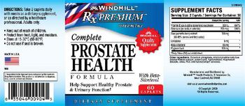 Windmill Rx Premium Vitamins Complete Prostate Health Formula - supplement