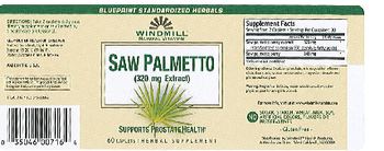 Windmill Saw Palmetto (320 mg Extract) - herbal supplement