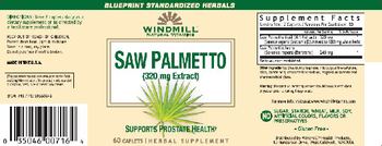 Windmill Saw Palmetto (320 mg Extract) - herbal supplement