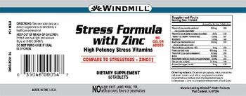 Windmill Stress Formula With Zinc - supplement