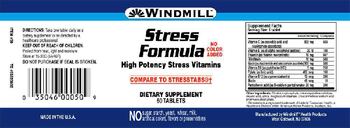 Windmill Stress Formula - supplement