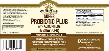 Windmill Super Probiotic Plus With Acidophilus (5 Billion CFU) - supplement