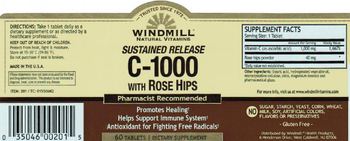 Windmill Sustained Release C-1000 with Rose Hips - supplement