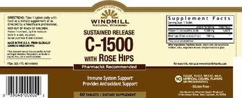 Windmill Sustained Release C-1500 with Rose Hips - supplement