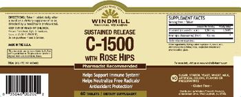 Windmill Sustained Release C-1500 with Rose Hips - supplement