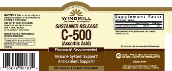 Windmill Sustained Release C-500 (Ascorbic Acid) - supplement