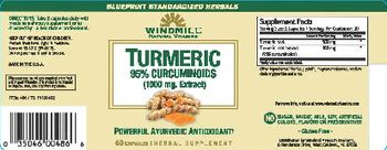 Windmill Turmeric 95% Curcuminoids (1000 mg. Extract) - herbal supplement