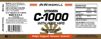 Windmill Vitamin C-1000 with Rose Hips - supplement