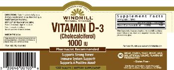 Windmill Vitamin D-3 (Cholecalciferol) 1000 IU - supplement