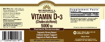 Windmill Vitamin D-3 (Cholecalciferol) 5000 IU - supplement