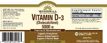 Windmill Vitamin D-3 (Cholecalciferol) 5000 IU - supplement