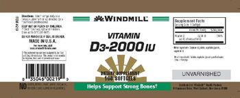 Windmill Vitamin D3-2000 IU - supplement