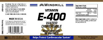 Windmill Vitamin E-400 Water Dispersible - supplement