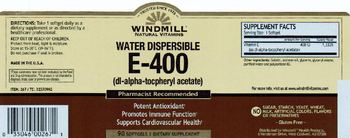 Windmill Water Dispersible E-400 (DL-Alpha-Tocopheryl Acetate) - supplement