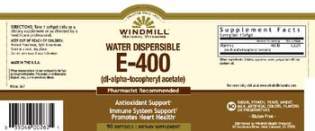 Windmill Water Dispersible E-400 (DL-Alpha-Tocopheryl Acetate) - supplement