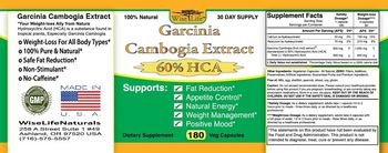 WiseLife Garcinia Cambogia Extract - supplement