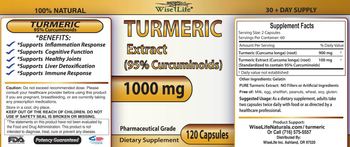 WiseLife Turmeric Extract 1000 mg - supplement