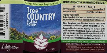 WishGarden Tree Country Allergy & Sinus - herbal supplement