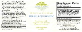 Women To Women Herbal Equilibrium - herbal supplement