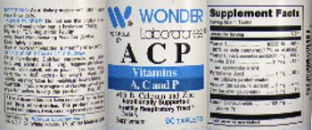 Wonder Laboratories A C P Vitamins with B, Calcium and Zinc - supplement