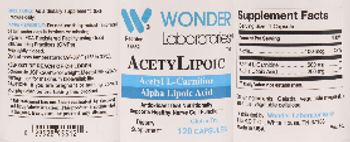 Wonder Laboratories AcetyLipoic - supplement