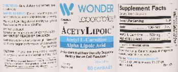 Wonder Laboratories AcetyLipoic - supplement