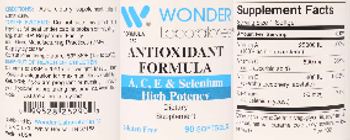 Wonder Laboratories Antioxidant Formula High Potency - supplement