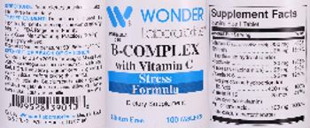 Wonder Laboratories B-Complex with Vitamin C - supplement