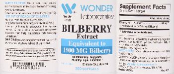 Wonder Laboratories Bilberry Extract - supplement
