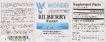 Wonder Laboratories Bilberry Extract - supplement