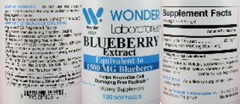 Wonder Laboratories Blueberry Extract - supplement