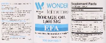 Wonder Laboratories Borage Oil 1,000 mg EFA - supplement