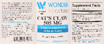 Wonder Laboratories Cat's Claw 505 mg - supplement