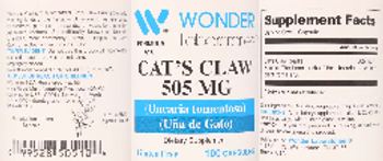 Wonder Laboratories Cat's Claw 505 mg - supplement