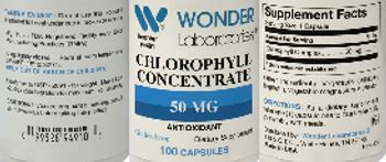 Wonder Laboratories Chlorophyll Concentrate 50 mg - supplement