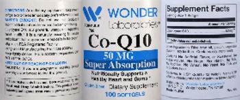 Wonder Laboratories Co-Q10 50 mg Super Absorption - supplement