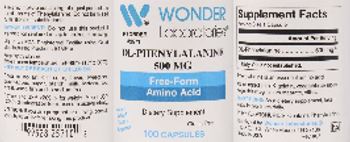 Wonder Laboratories DL-Phenylalanine 500 mg - supplement