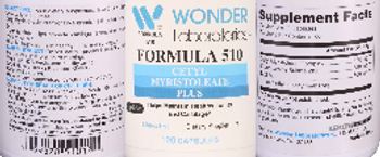 Wonder Laboratories Formula 510 Cetyl Myristoleate Plus - supplement