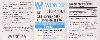 Wonder Laboratories Glucosamine Chondroitin 2X Double Strength - supplement