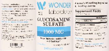 Wonder Laboratories Glucosamine Sulfate 1000 mg - supplement