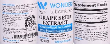 Wonder Laboratories Grape Seed Extract 60 mg - supplement