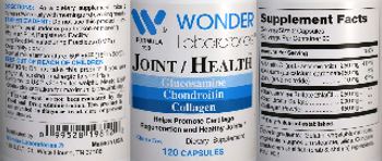 Wonder Laboratories Joint / Health - supplement
