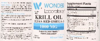 Wonder Laboratories Krill Oil Ultra Red Omega-3 1000 mg - supplement